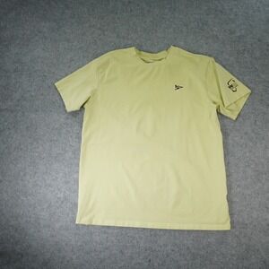 Breezy Golf Shirt Mens Large Green The Peoples Open Short Sleeve Crew Neck